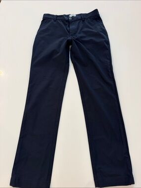 Men's Dark Navy Straight Chinos - Tailored Everyday Pants